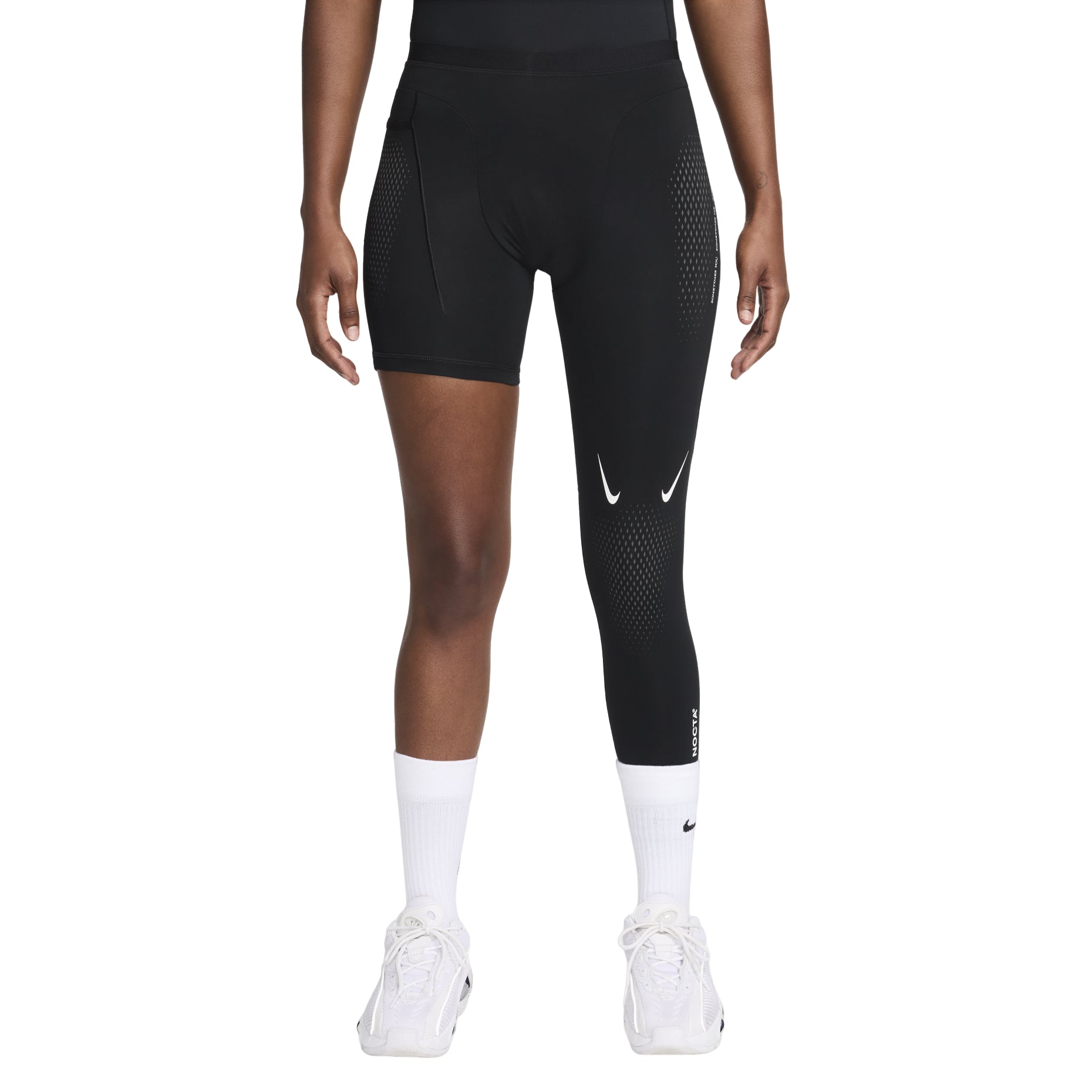 Nike x NOCTA Drake Basketball Single Leg Tights Left 'Black' DN0005-010