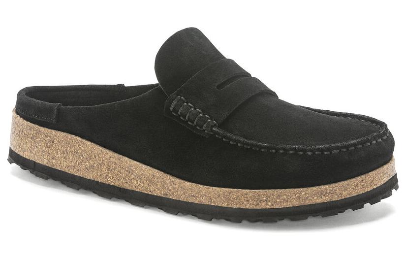 Birkenstock Naples Suede Leather 'Black' 1024880