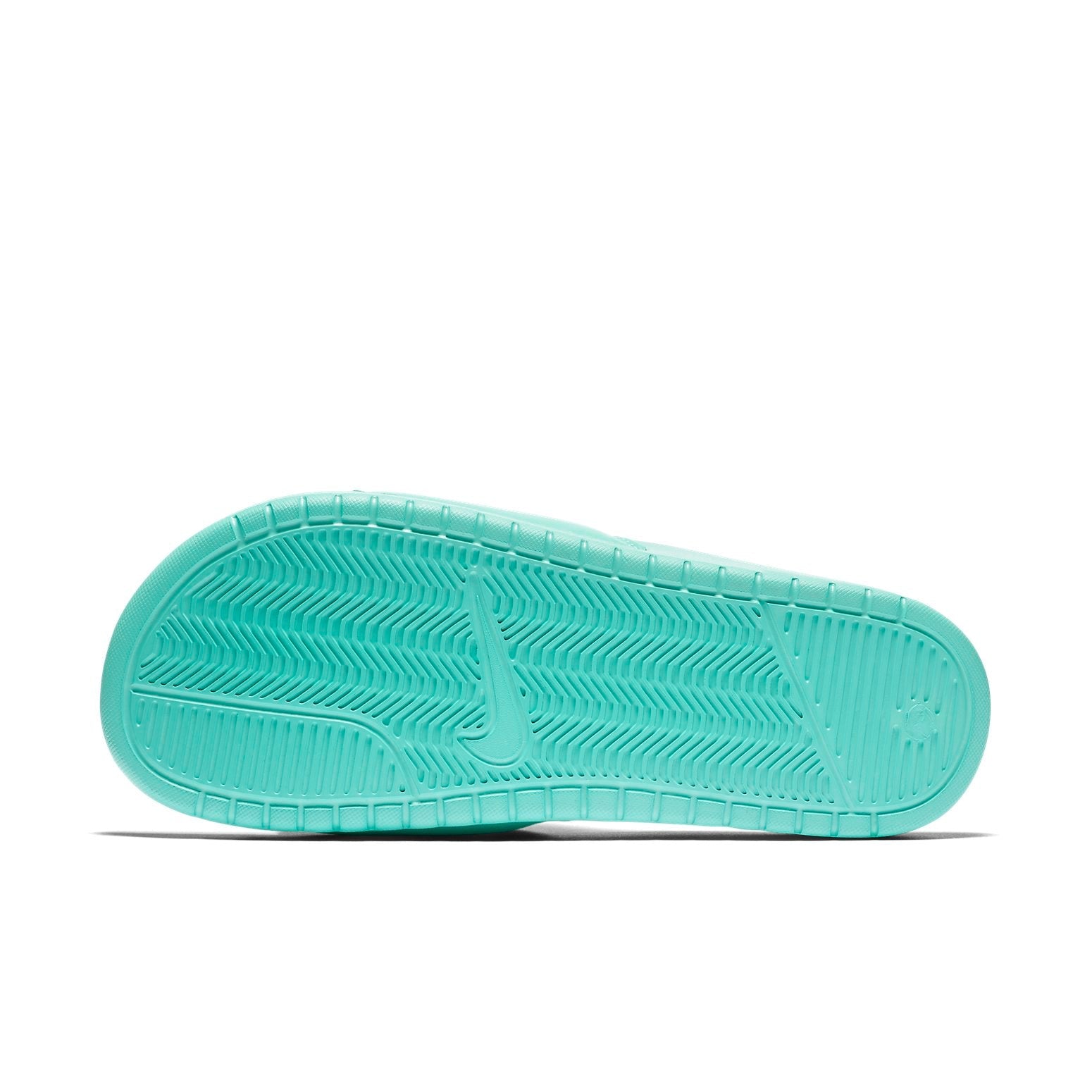 (WMNS) Nike Benassi Just Do It Green Slide Tiffany Blue 343881-314