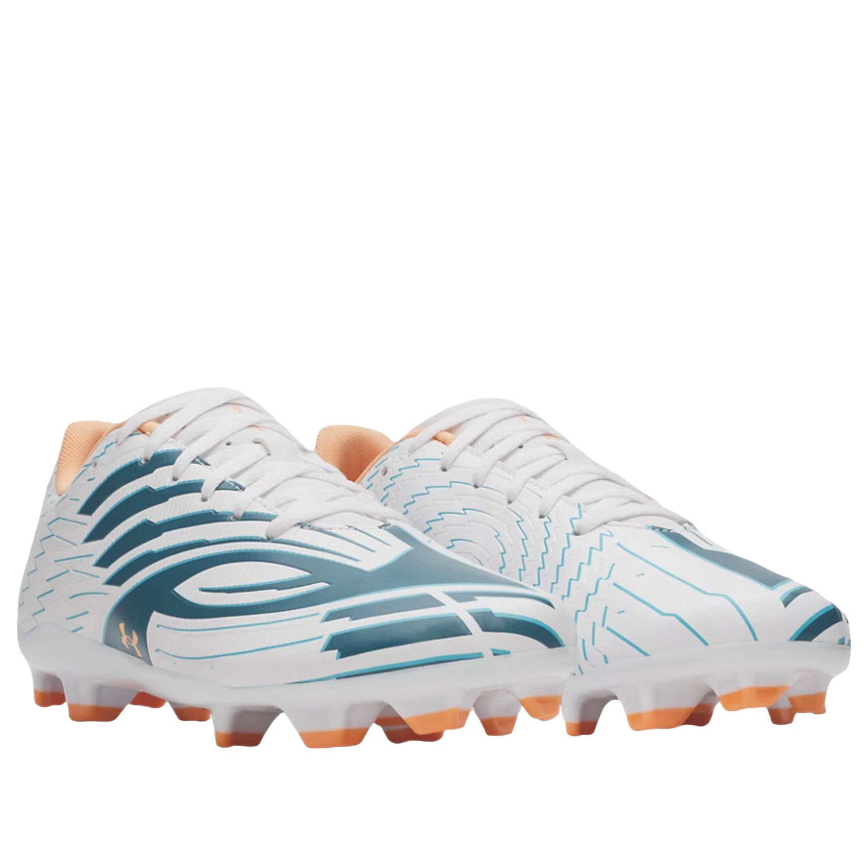 Under Armour Shadow Select 4 FG 'White Boundless Blue Orange Bloc' 6006230-100