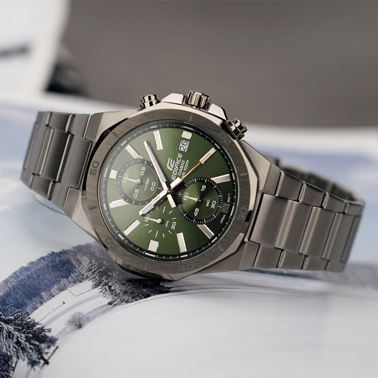 CASIO Analog 'Grey' EFV-640DC-3AV