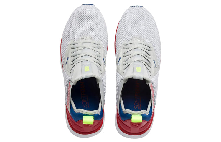 PUMA Enzo Beta Woven Low-top Running Shoes Grey/Red/Blue 192444-05