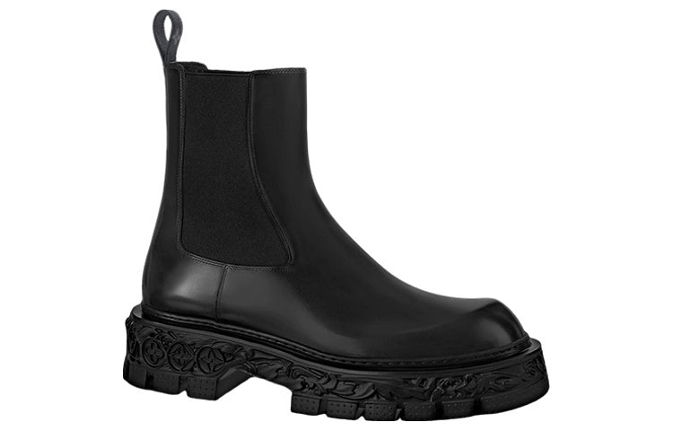 حذاء تشيلسي باروك من لويس فيتون LV "أسود" 1AAZ40