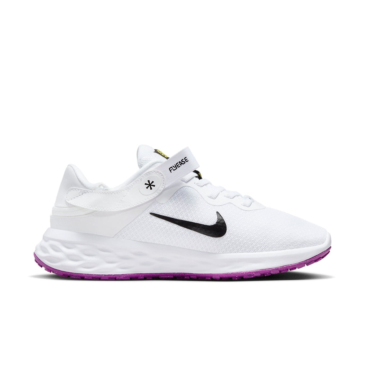 (WMNS) Nike Revolution 6 FlyEase Next Nature 'White Black Purple' DC8998-101