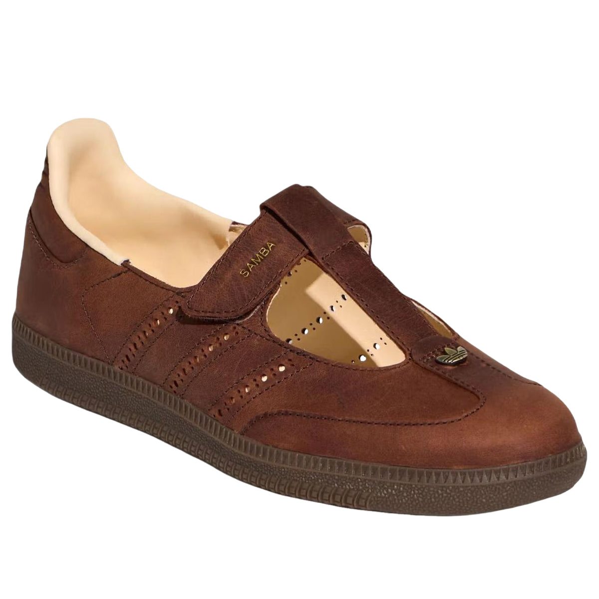 (WMNS) adidas Samba Jane 'Brown Crystal Sand Gum' HP7130