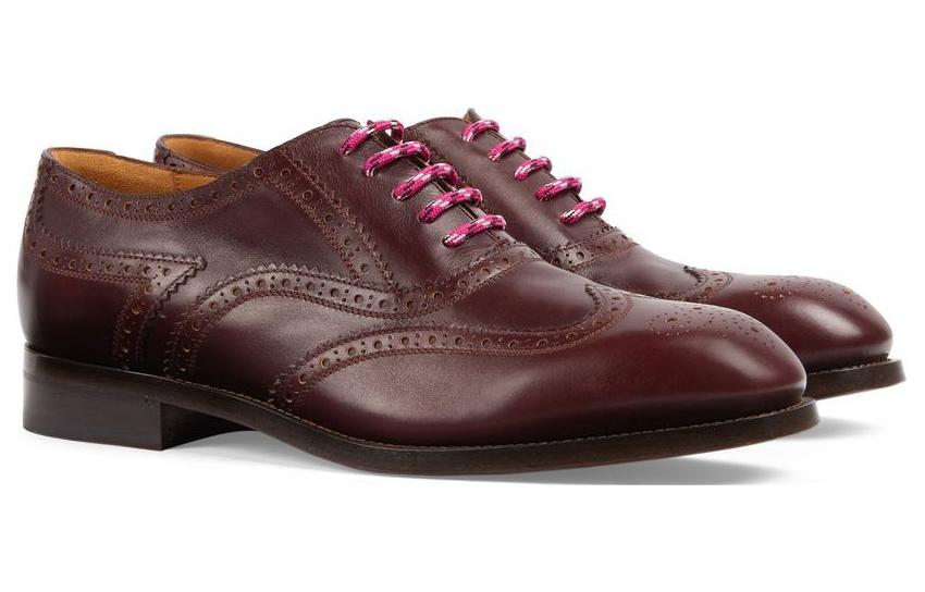 GUCCI Lace Up Shoe 'Burgundy' 723694-1W600-6039