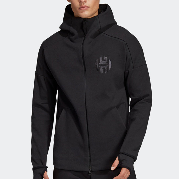 adidas ZNE ICON HOODY Basketball Sports Hooded Jacket Black DY3234