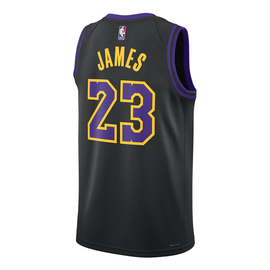 Nike NBA Lebron James Los Angeles Lakers 2023/24 City Edition Swingman Jersey #23 DX8506-012