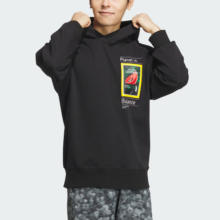 adidas x National Geographic DWR Graphic Hoodie Asia Sizing 'Black' IS9524
