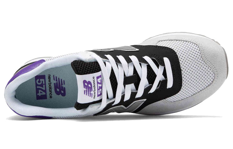 New Balance 574Series Classic White/Black/Purple ML574MSA