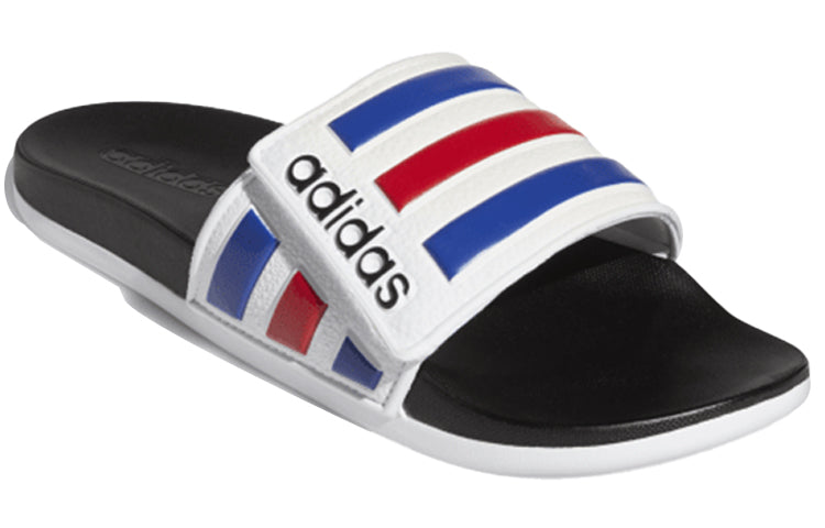 adidas Adilette Comfort Adjustable Slide 'White Royal Scarlet' FY8095