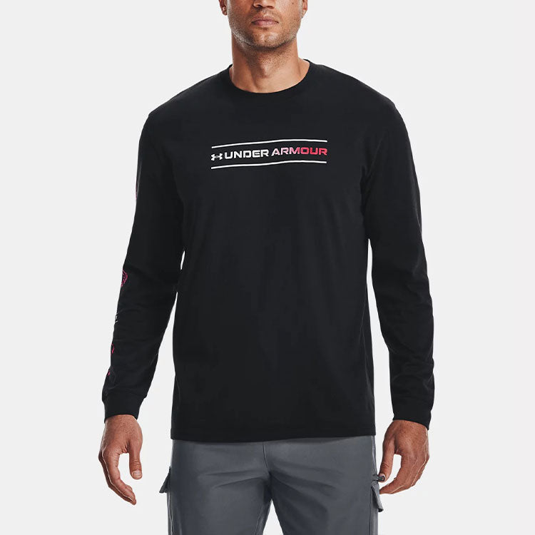 Under Armour Branded Spiral Heavyweight Long Sleeve T-shirt 'Black' 1366473-001