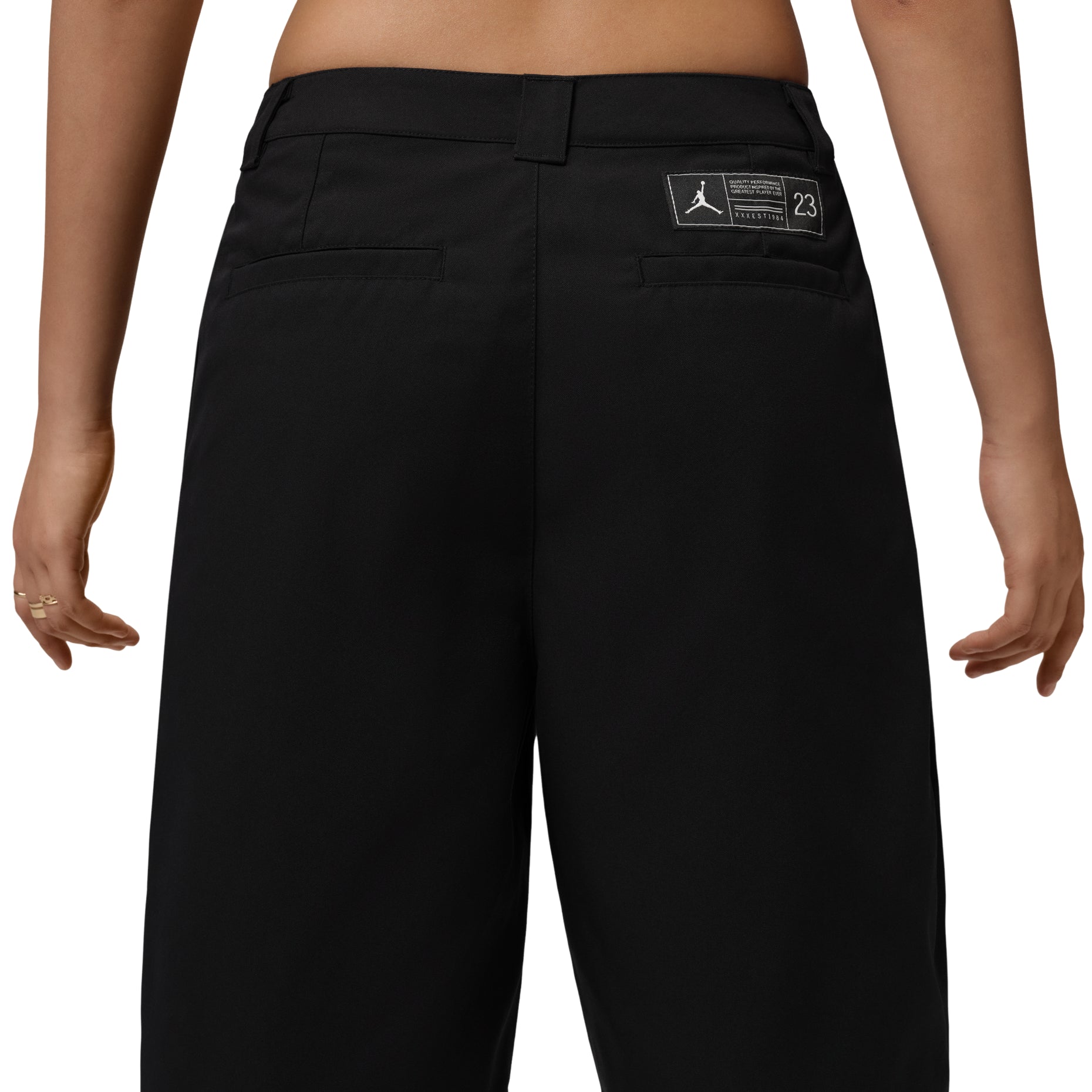 (WMNS) Jordan Flight Big Chino Shorts 'Black' IH0658-010