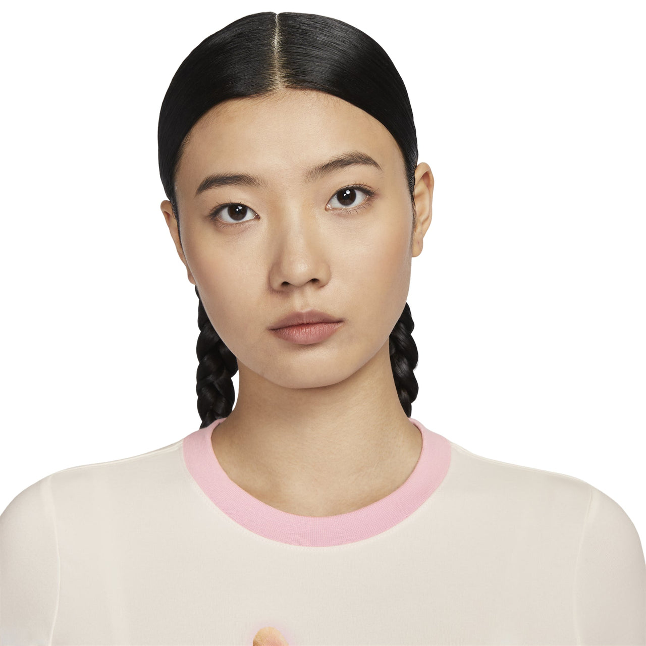 (WMNS) Nike Sportswear Slim Cropped T-Shirt Asia Sizing 'Sail' HM4621-133