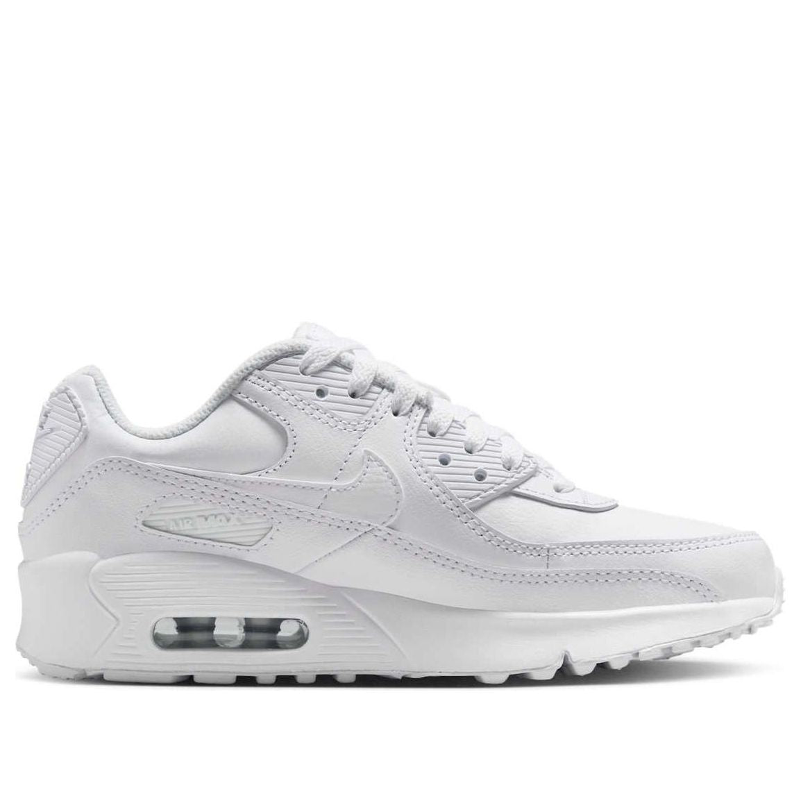 (GS) Nike Air Max 90 LTR 'White Metallic Silver' CD6864-133