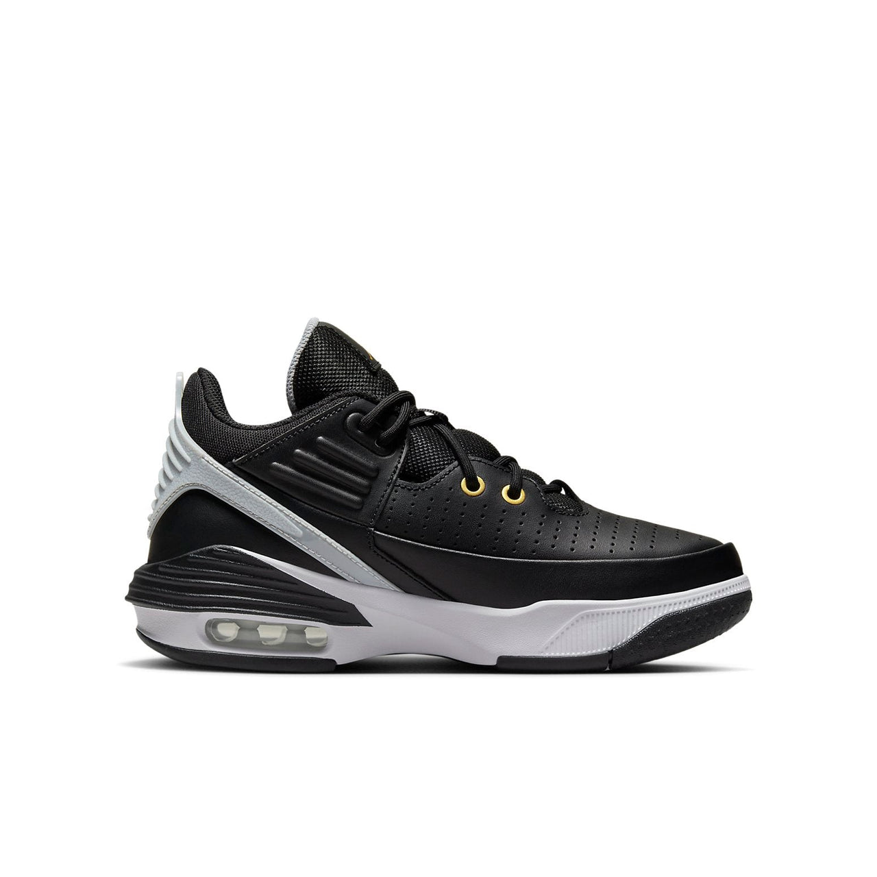(GS) Air Jordan Max Aura 5 'Black Grey Gold' DZ4352-017