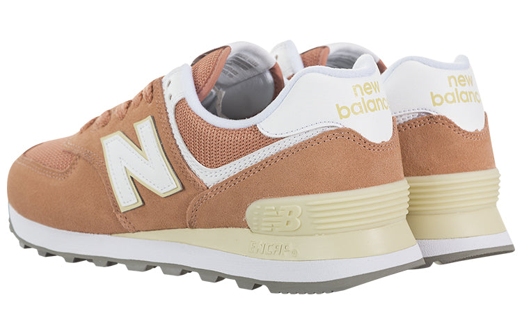(WMNS) New Balance 574 Series Low-Top Grey/Orange WL574ESF