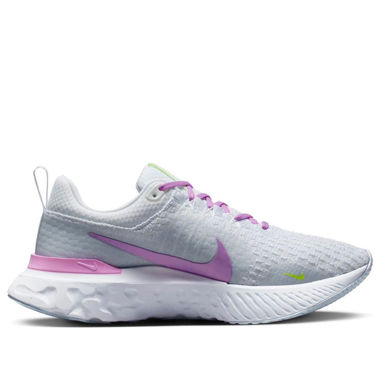 (WMNS) Nike React Infinity Run Flyknit 3 'Grey Rush Fuchsia' DZ3016-100