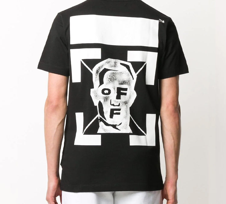 Off-White Fw20 Pivot Fish Print Short Sleeve OMAA027E20JER0191025