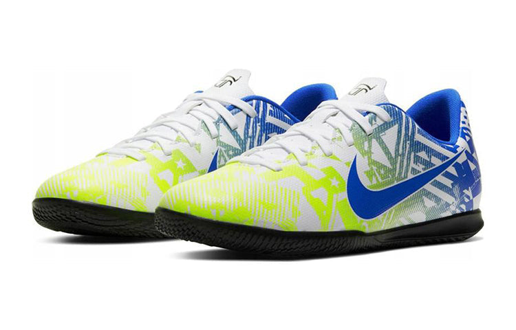 (GS) Nike JR Vapor 13 Club NJR IC Indoor Court 'White Racer Blue Volt' CV9352-104