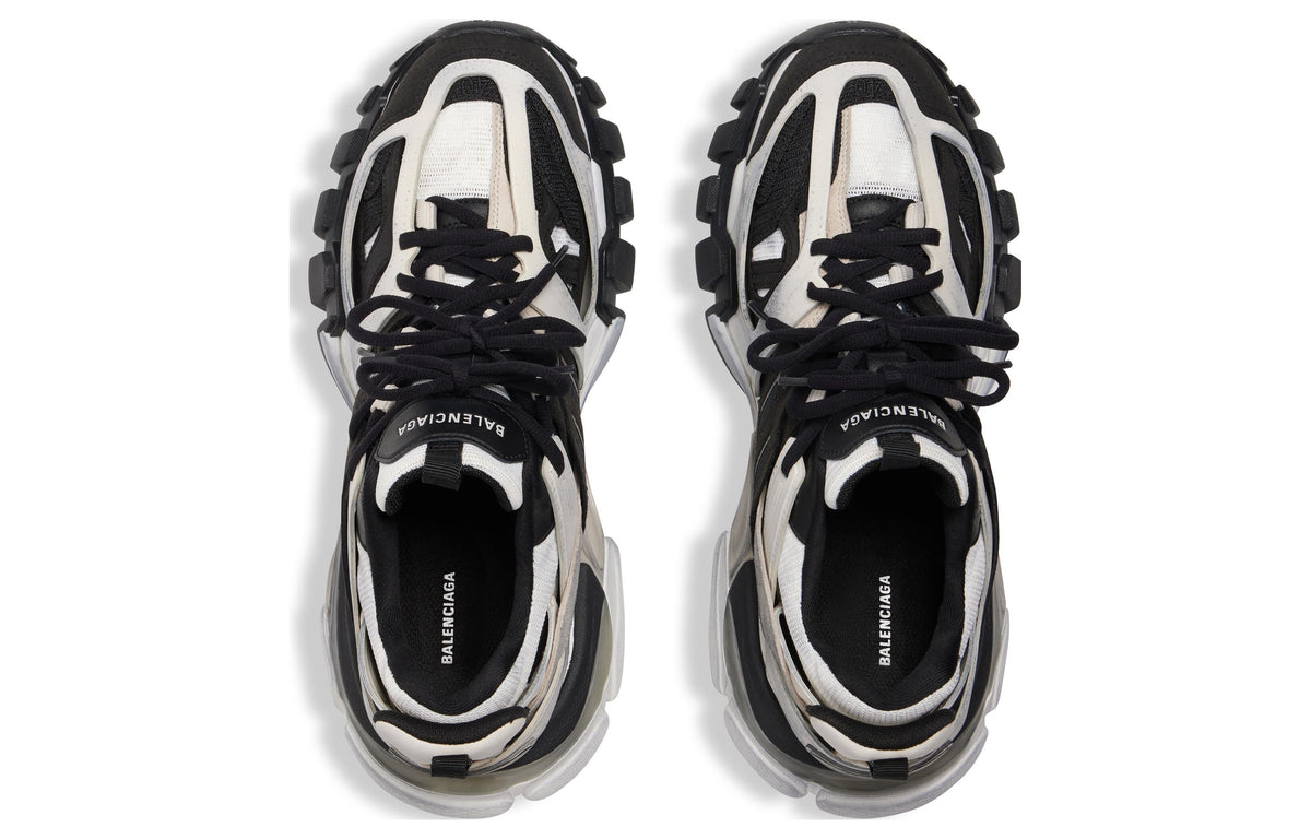 Balenciaga Track 1.0 Sneakers 'Grey Black and White Mesh and Suede Like Fabric' 542023W3SU59791
