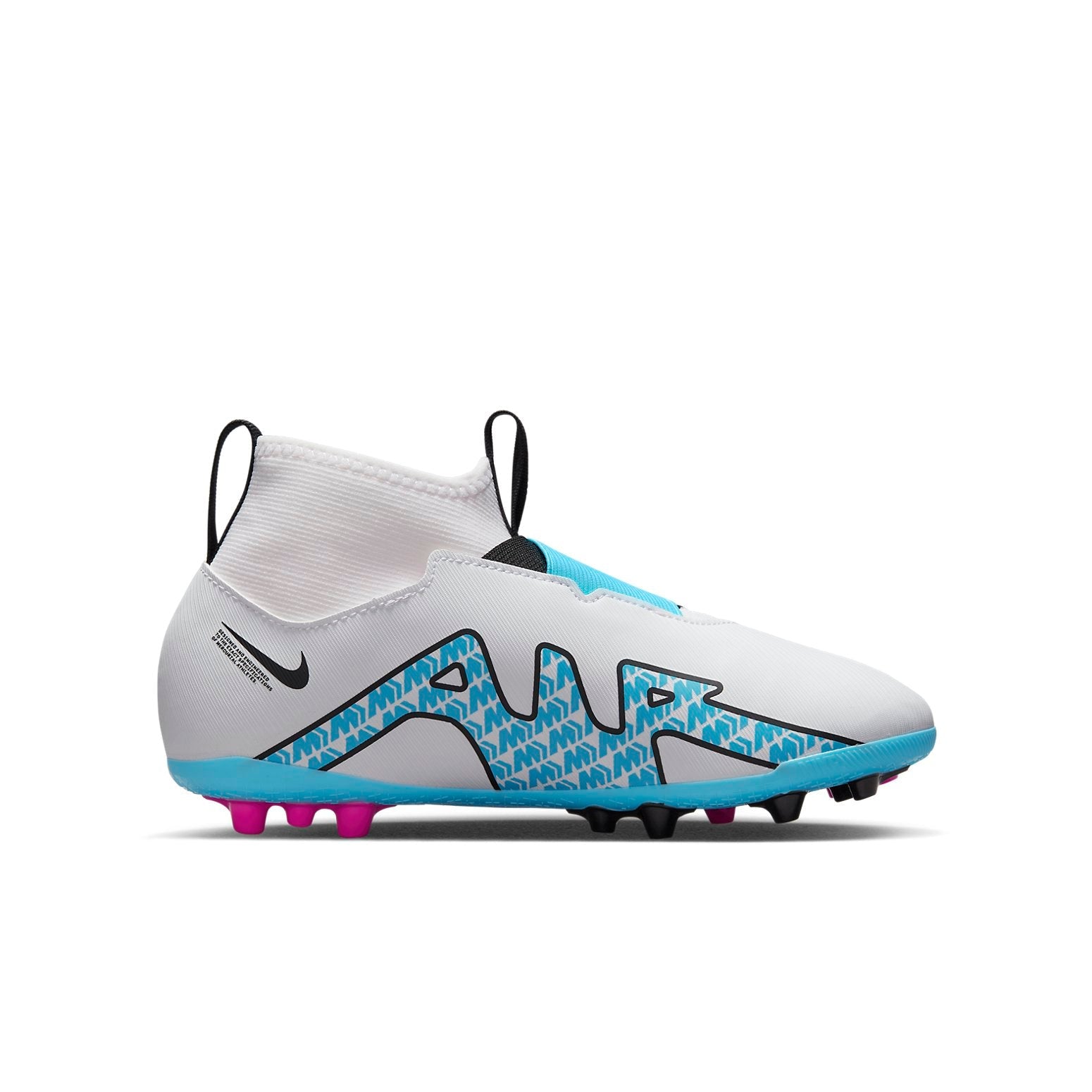 (GS) Nike Mercurial Superfly 9 JR Mercurial Zoom 15 Academy AG 'White Blue' DJ5613-146