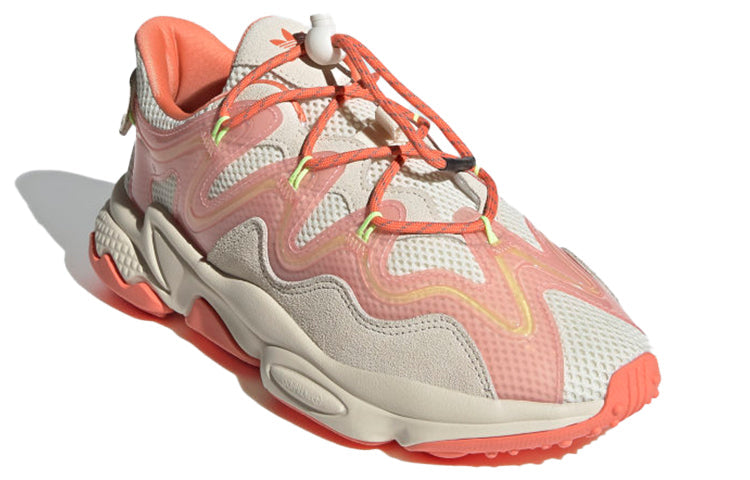 (WMNS) adidas Ozweego Plus 'Cream Semi Coral' H01568