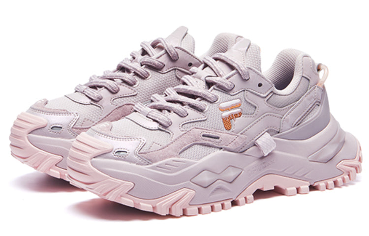 (WMNS) FILA FUSION Bianco Fob Sneakers 'Lilac Pink' T12W221303FVV