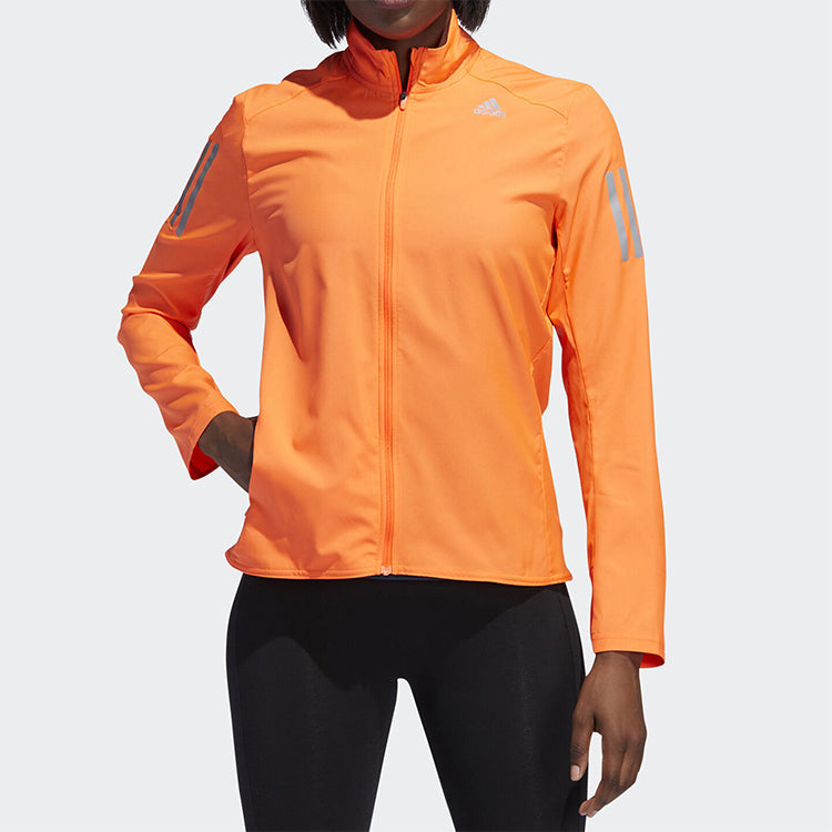 (WMNS) adidas Zipped Jacket 'Orange' EJ8572
