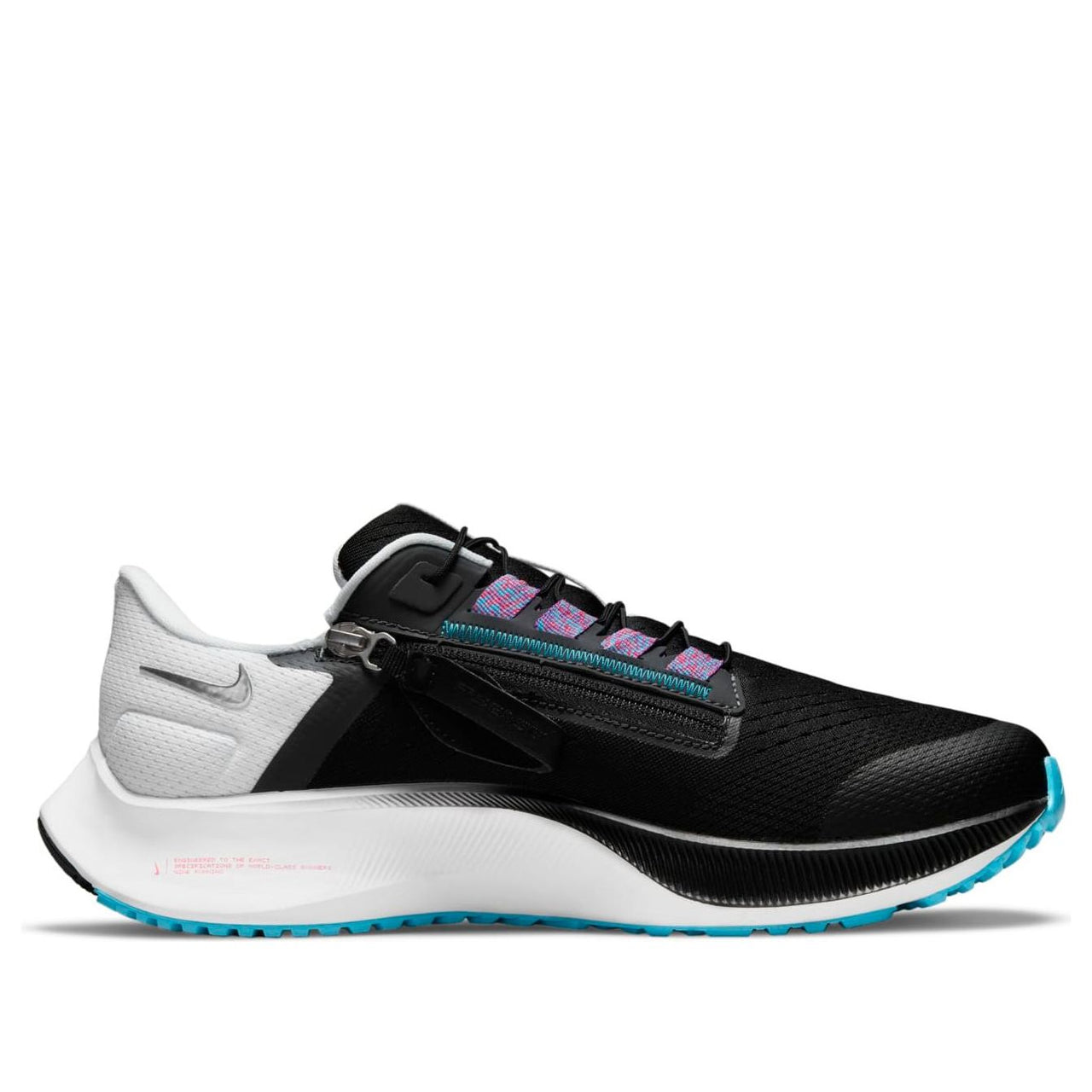 Nike Air Zoom Pegasus 38 Flyease Extra Wide 'Black Metallic Silver' DA6678-002