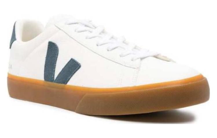Veja Campo Chromefree Lace-Up Sneakers 'White Dark Blue' CP0503318