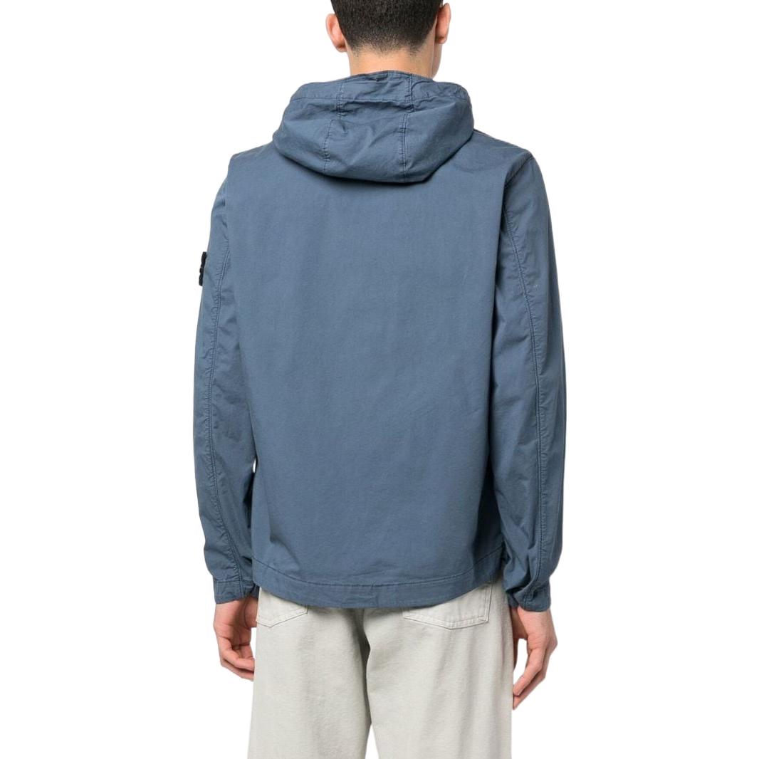 STONE ISLAND Twill Stretch TC Hooded Jacket 'Dark Blue' 781543310-V0024