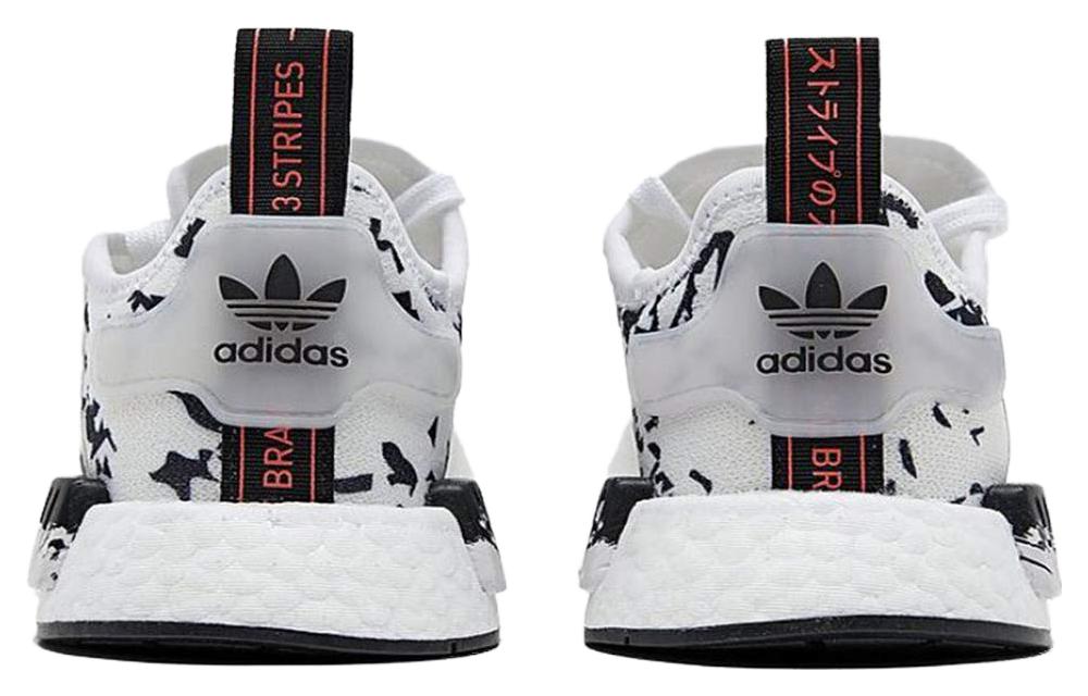 (GS) adidas NMD_R1 'White Black' FW7688