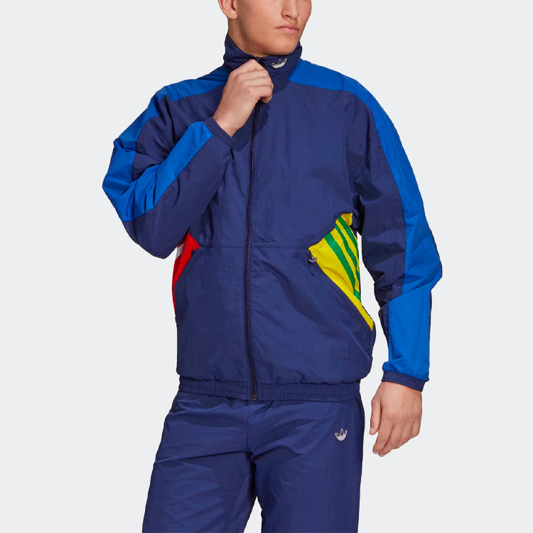 adidas originals Tolima-02 Retro Sports Jacket Navy Blue GD6035