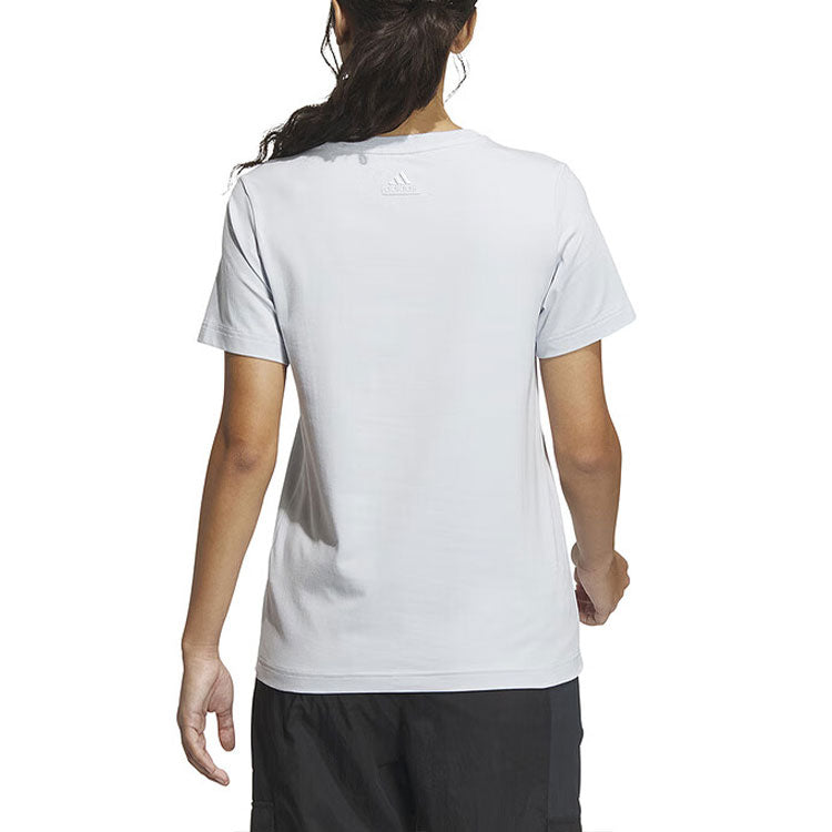 (WMNS) adidas Essential Logo T-shirt Asia Sizing 'Light Blue' IM8887