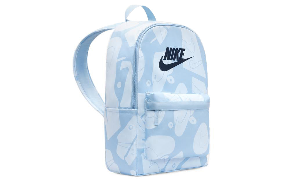 Nike Minimalistic Fashion Logo Printing Full Print Large Capacity Fabric Schoolbag Backpack Kid's Blue DQ5754-472