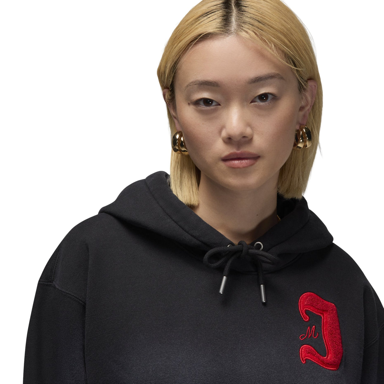 (WMNS) Air Jordan Flight Fleece Satin-Lined Hoodie Asia Sizing 'Black' FV7063-010
