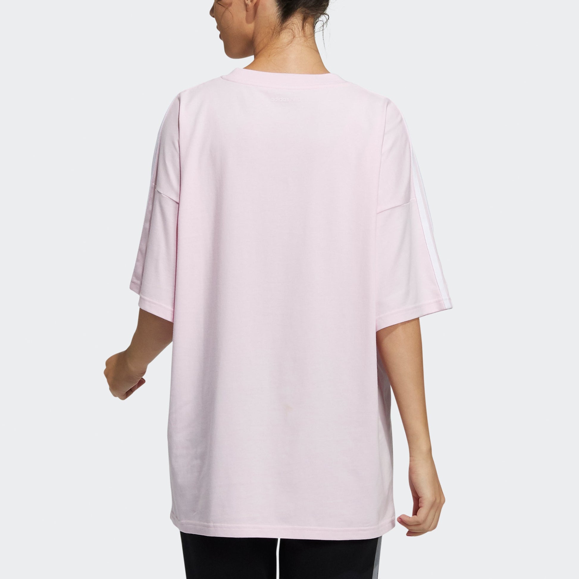 (WMNS) adidas neo May Tee 3 Cartoon Printing Loose Sports Short Sleeve Pink H61997