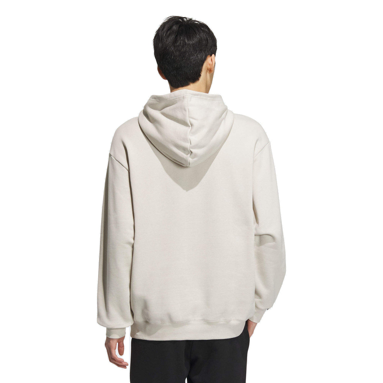 adidas Logo Sports Hooded Sweatshirt 'Beige' IV7584