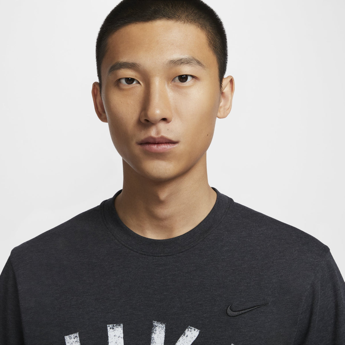 Nike Primary Swoosh Dri-FIT T-Shirt Asia Sizing 'Black White' FV9771-010
