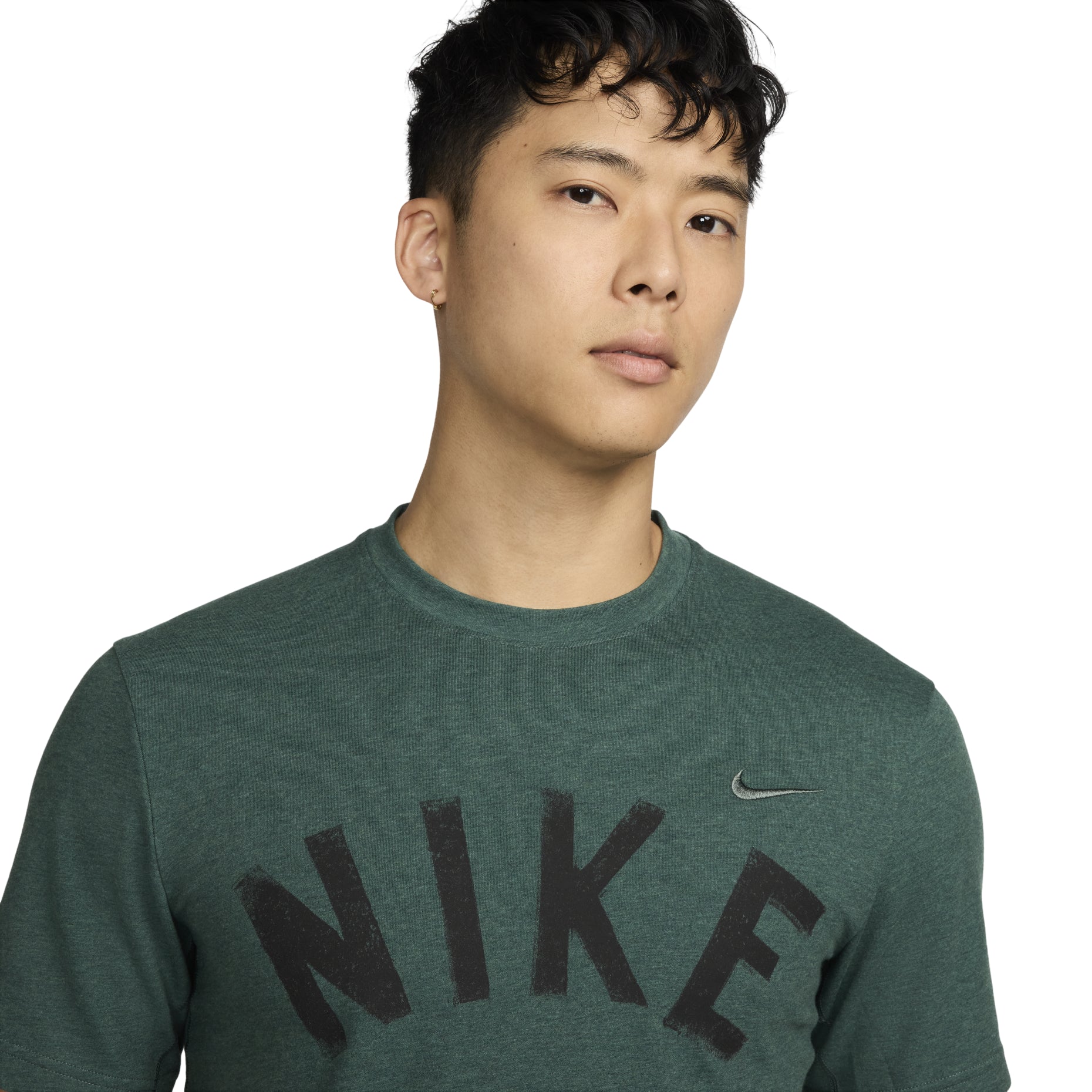 Nike Primary Swoosh Dri-FIT Training T-Shirt Asia Sizing 'Vintage Green' FV9771-338