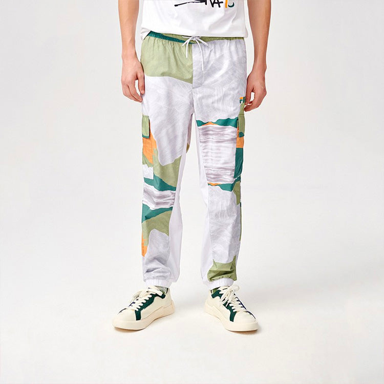FILA FUSION Woven Printing Cargo Casual Pants Colorblock T11M123801F-LG