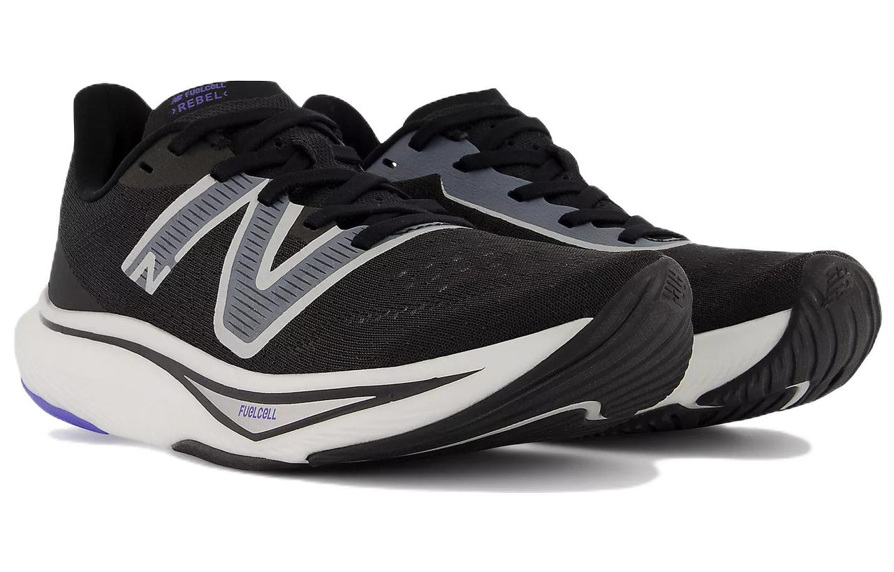 (WMNS) New Balance FuelCell Rebel v3 'Black Vibrant Spring Glo' WFCXMB3