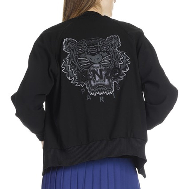 KENZO Back Tiger Head Pattern Short Jacket Black F762BL0555AC-99