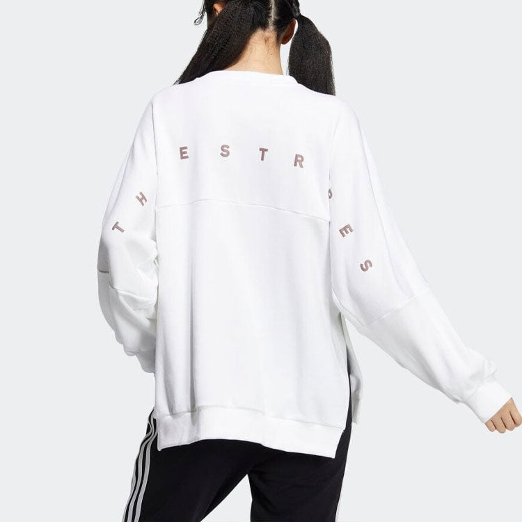 (WMNS) adidas Word Sweatshit Asia Sizing 'White' IA5224