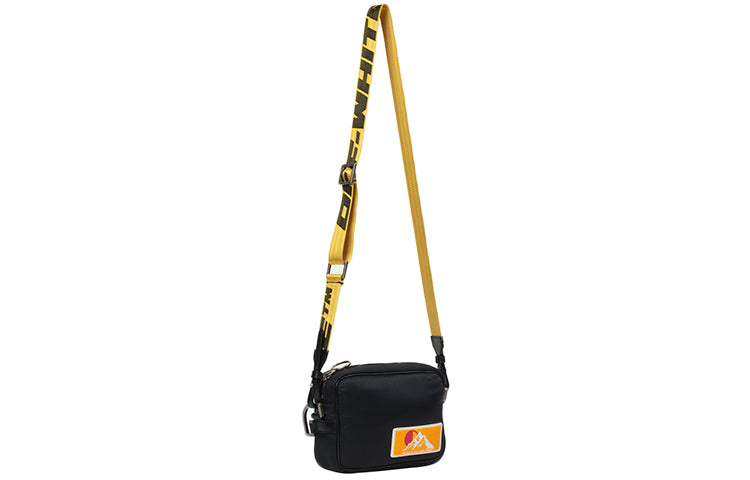 Off-White Puffy Crossbody Bag Shoulder Messenger Bag Black OMNA049F19F430021000