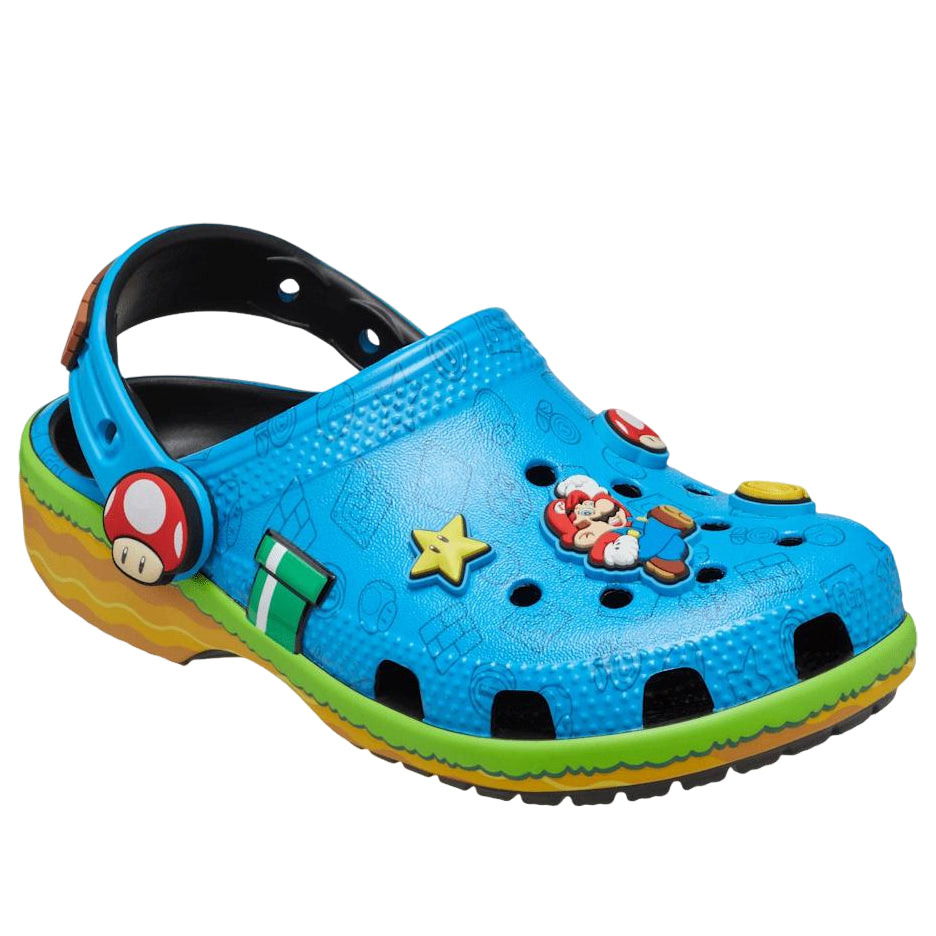 (GS) Crocs x Super Mario Classic Clog 'Blue' 212139-90H