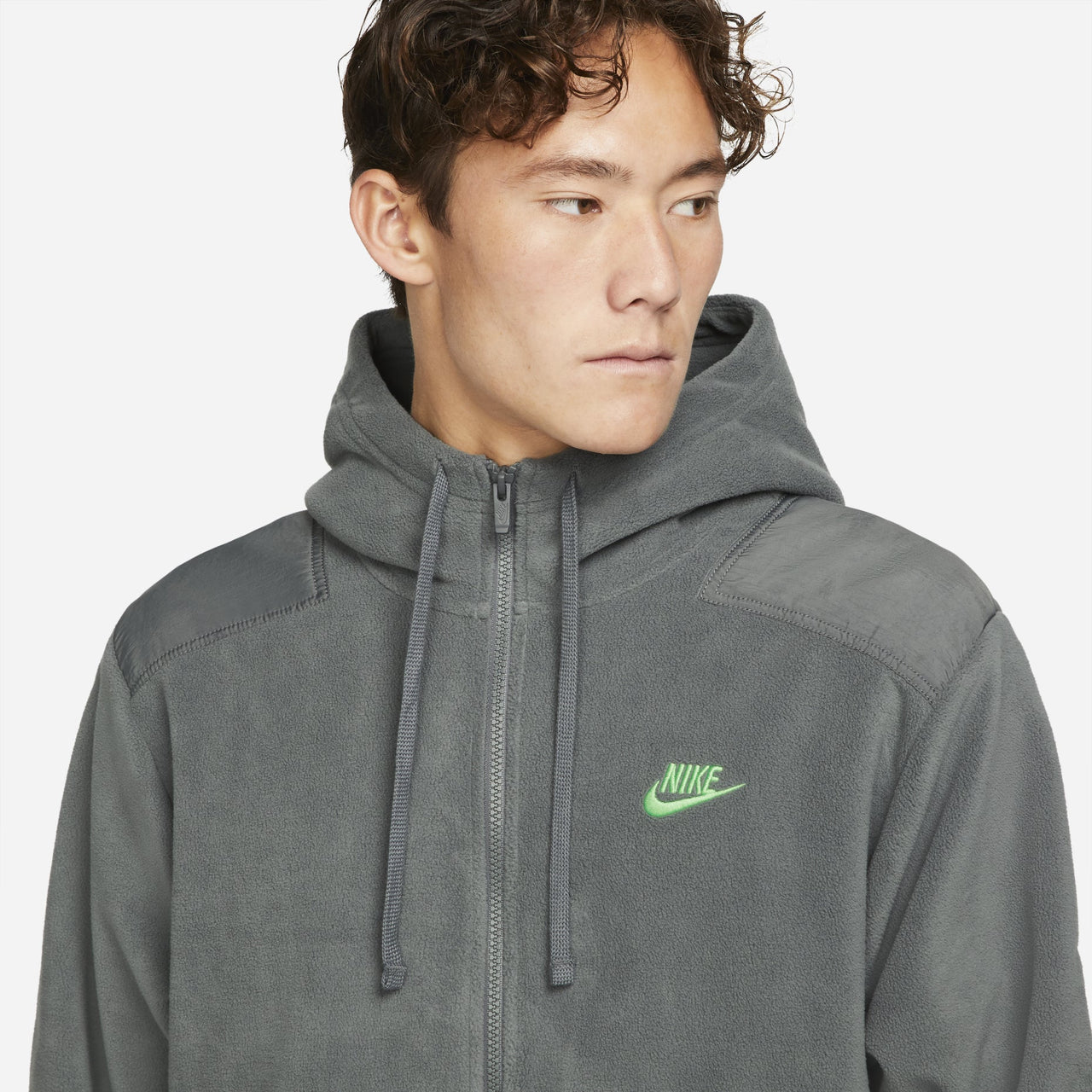 Nike NSW fleece hooded jacket 'Grey' DD4883-068