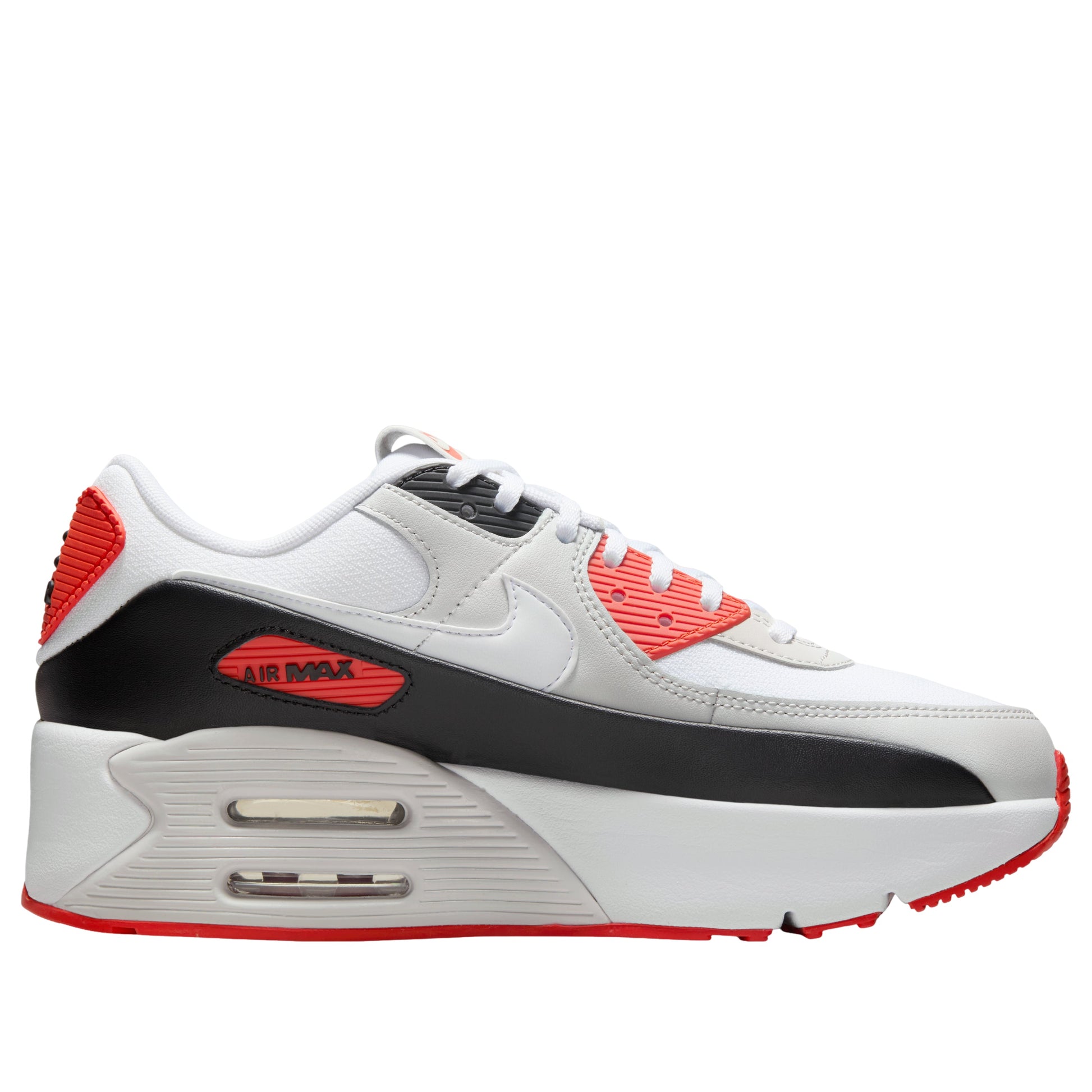 (WMNS) Nike Air Max 90 LV8 'White Black Picante Red' FD4328-114