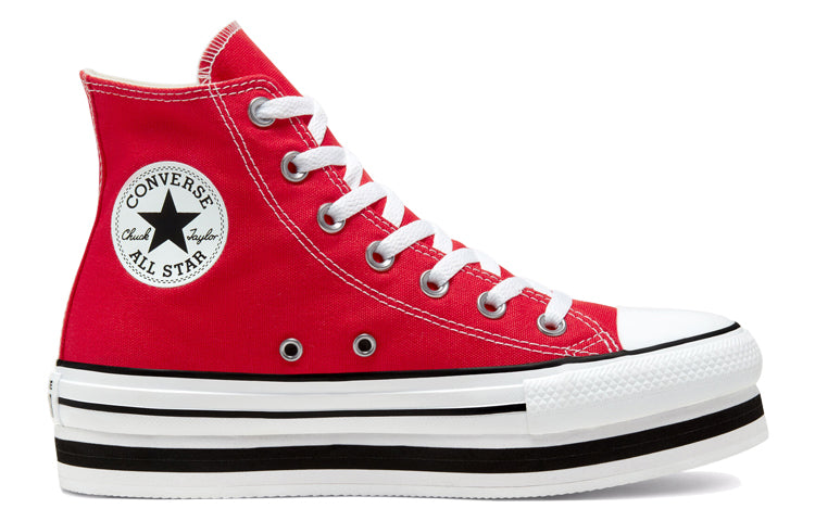 (WMNS) Converse Everyday Platform Chuck Taylor All Star Thick Sole Red White Sneakers 'Red White' 567996C